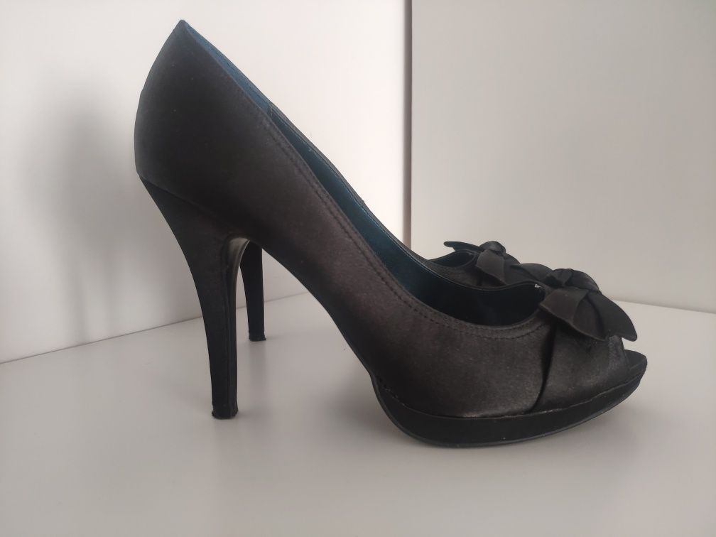 Szpilki * Graceland Deichmann * czarne * wysokie * 38
