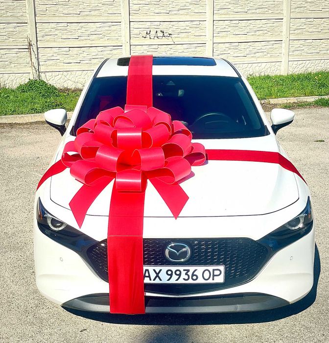 Белый Бант на машину ( 1 метр )