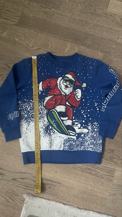Светрик Next новорічний 110 р, світшот теплий на 5 р
