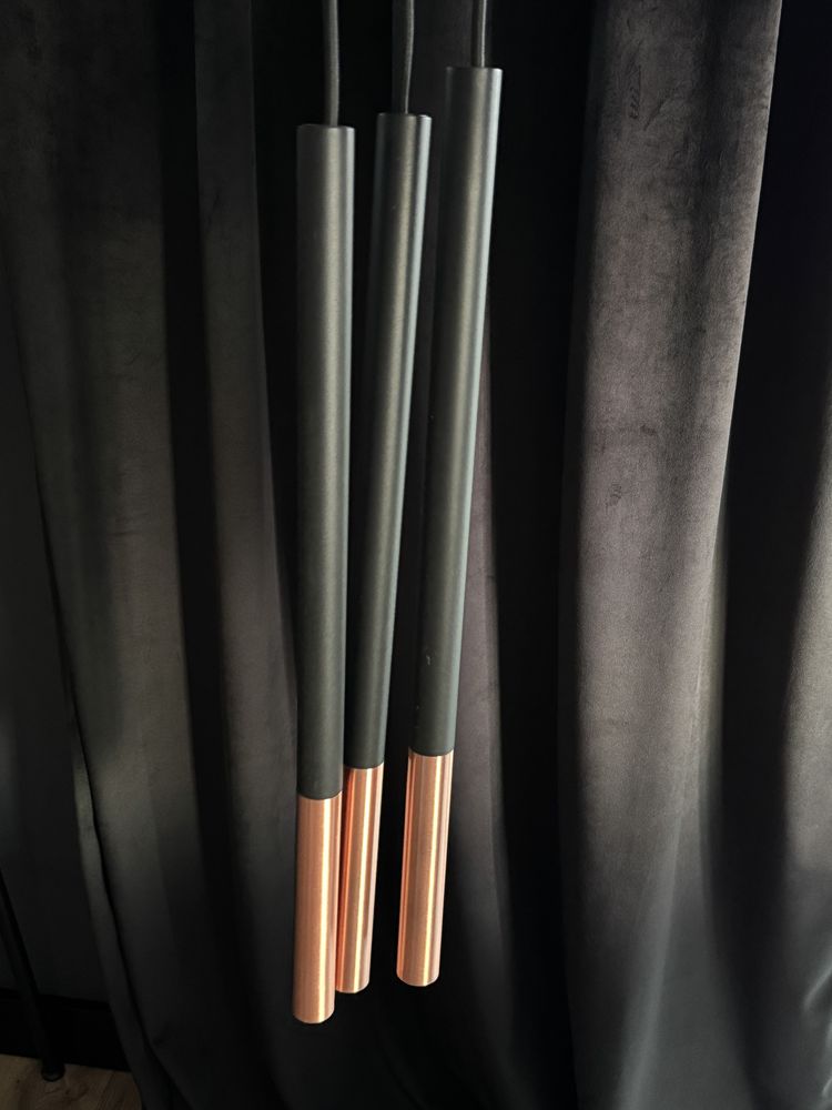 Sollux 3 Lampy wiszące czarny/miedź