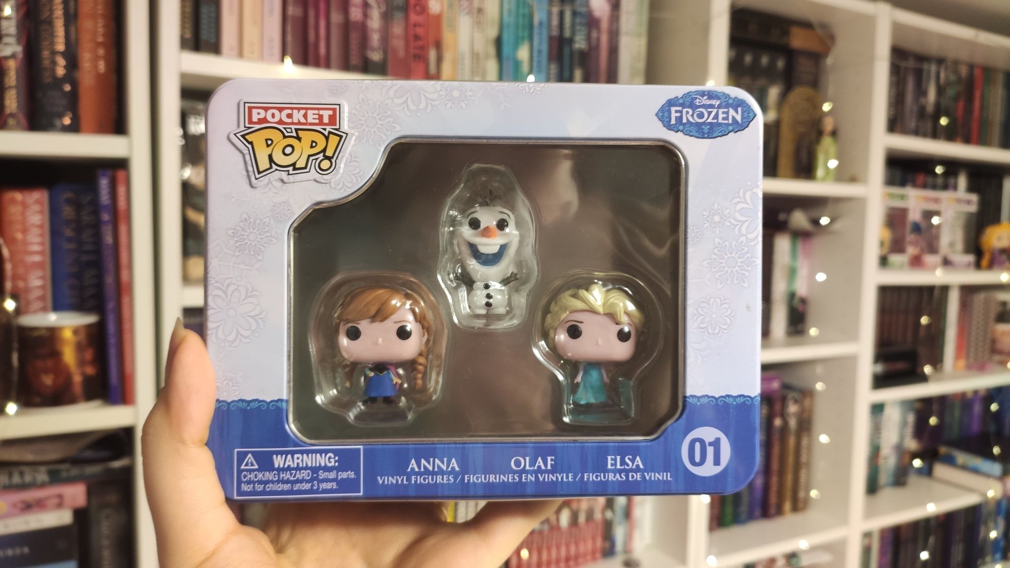 Funko pop set pocket pop Disney Frozen tin Anna Olaf Elsa mini collect