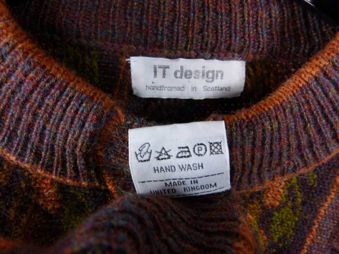 IT Design Scotland wool sweter vintage / XXL