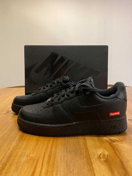 "Buty koszykówki "Nike_Air_Force_1_Low_Supreme_Black R.45