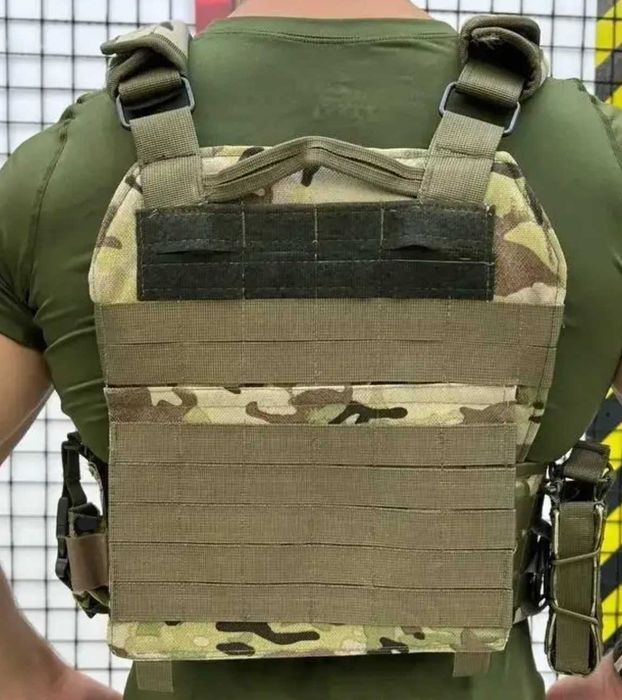 Удобная регулируемая плитоноска мультикам быстрого сброса