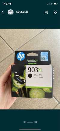 hp 903 xl czarny tusz do drukarki nowy