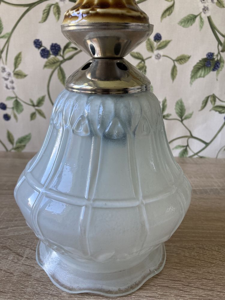 Lampa sufitowa Vintage lata 70/80 ceramika szklo