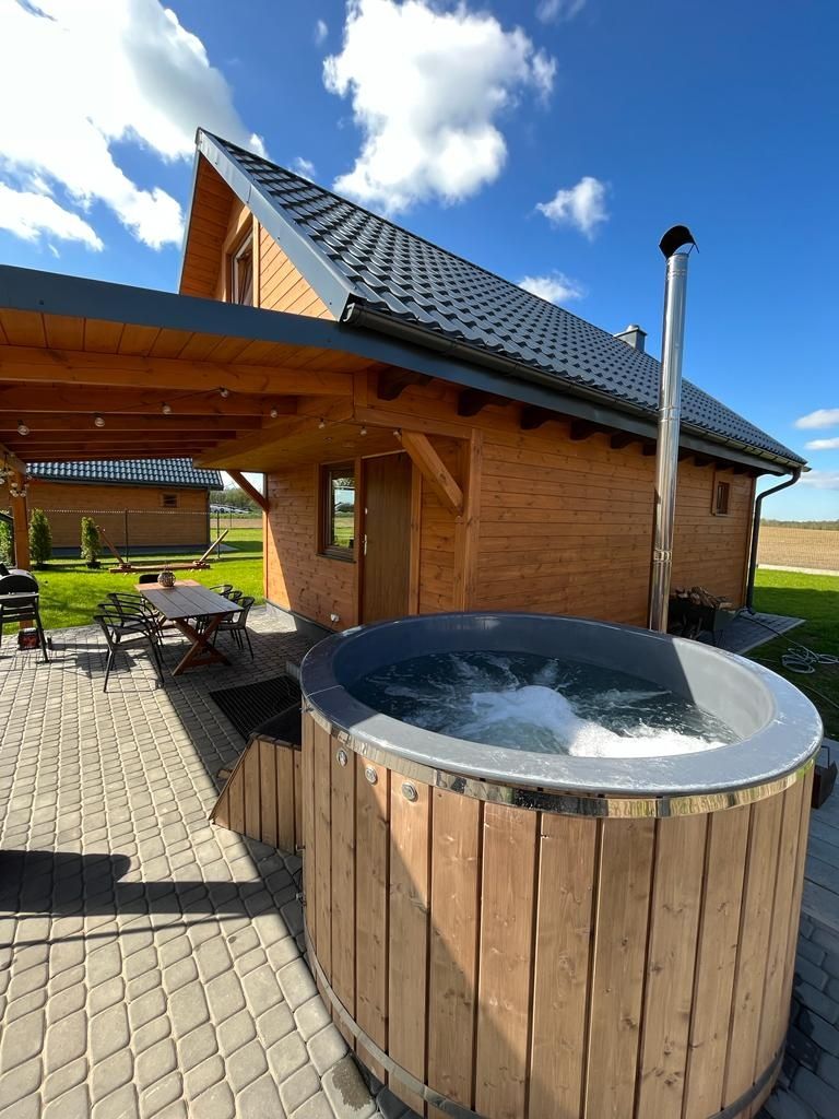 Domek do wynajęcia nad jeziorem nocleg podlasie jacuzzi, bania