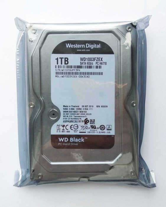WD Black 1 Tb FZEX  SATA3 (Запечатан, гарантия)
