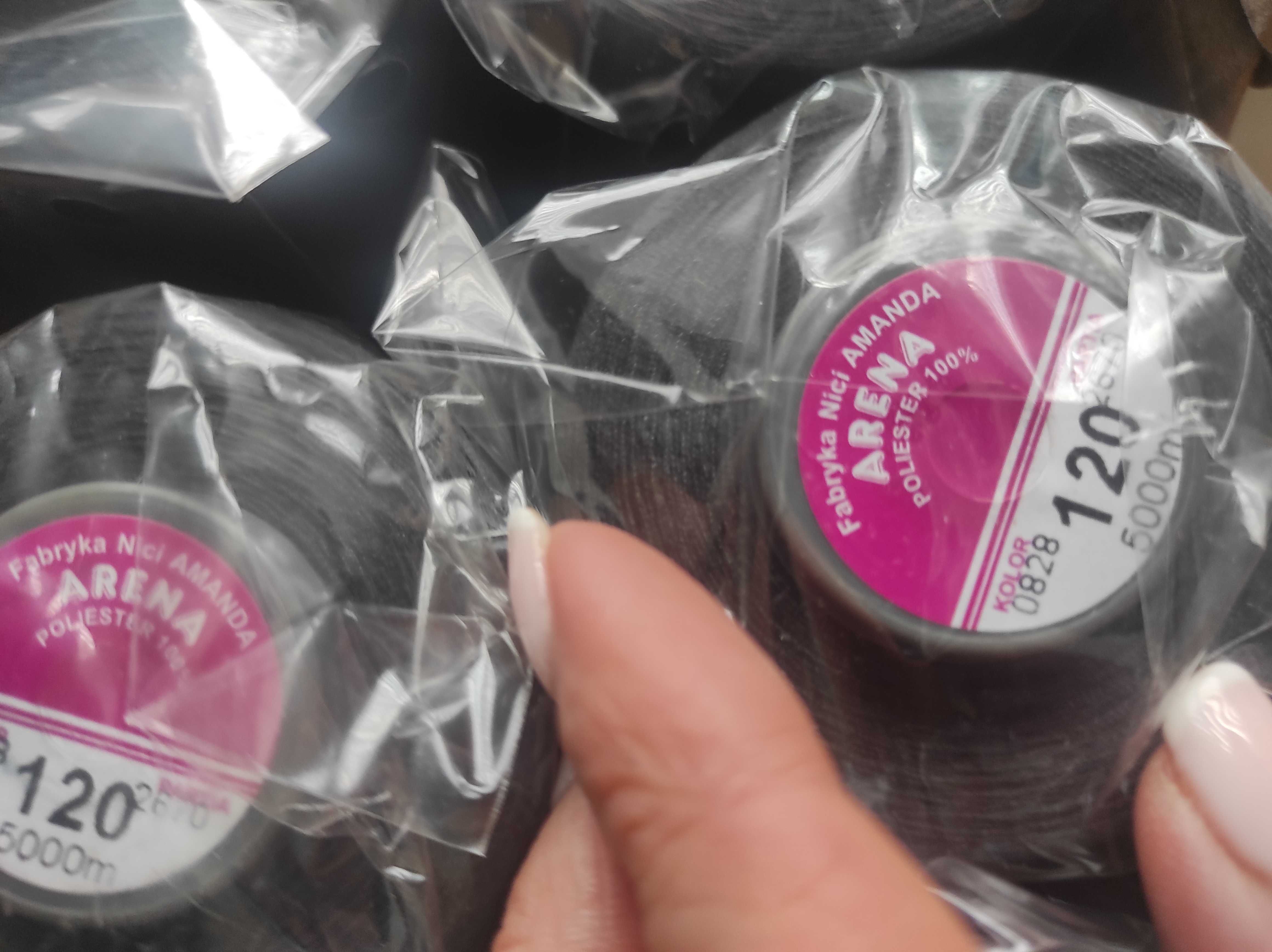 Sprzedam nici szwalnicze Arena 120. 5000mb oraz 180 na owerlock