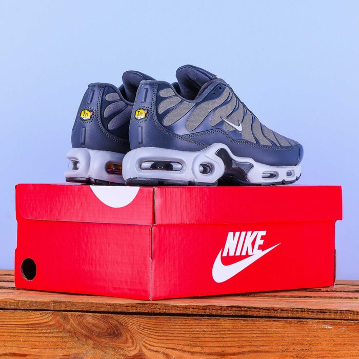 (2079) Термо Зимові Кросівки Nike Air Max TN сірі (41-45) найк найки