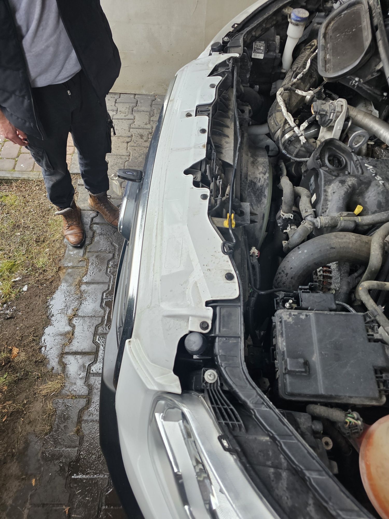 Przód kompletny maska lampy zderzak Ford transit Mk8 Lift