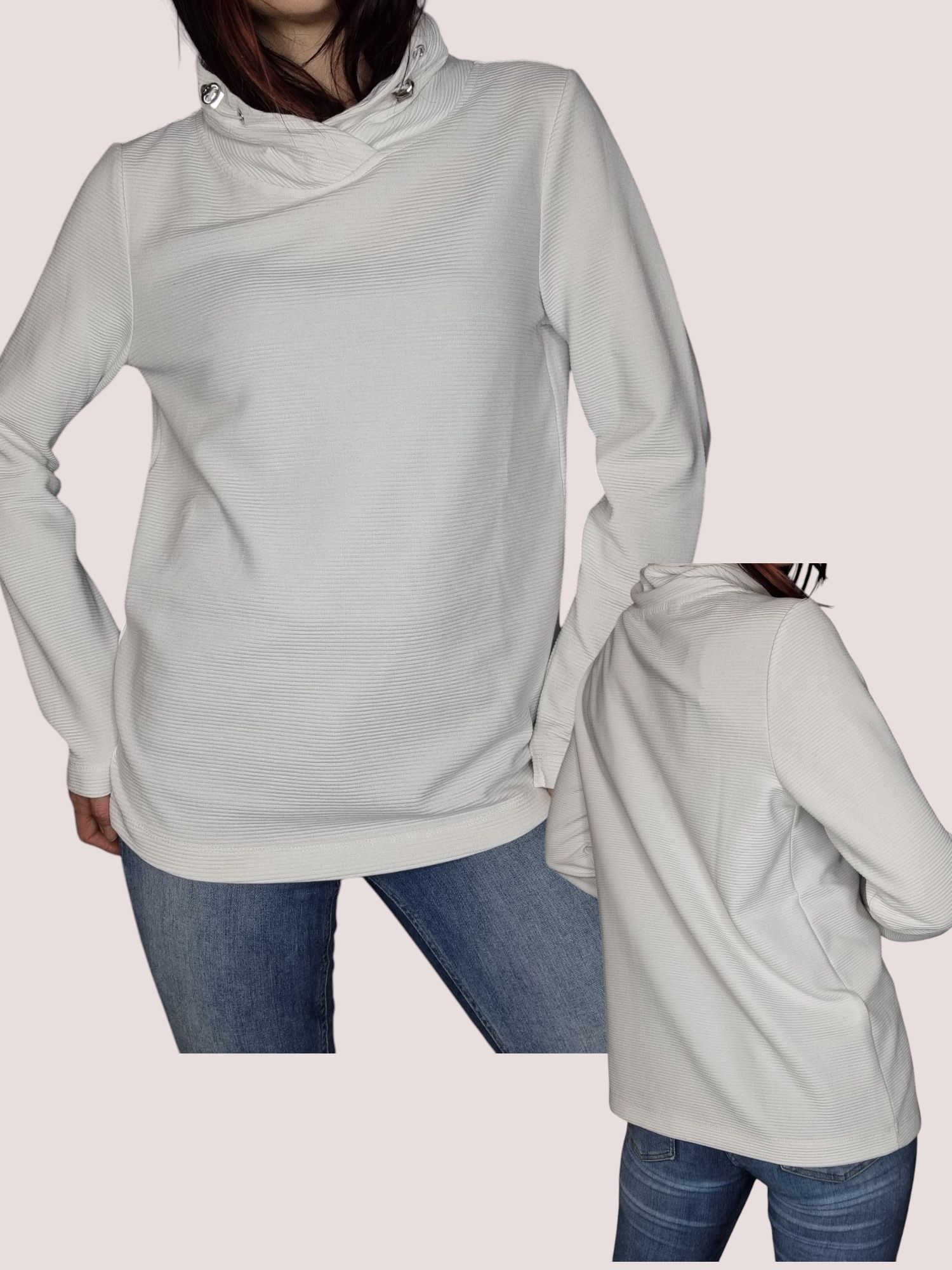 Biała cienka bluza S.oliver rozmiar M 38