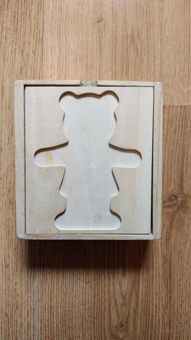 Układanka drewniany miś