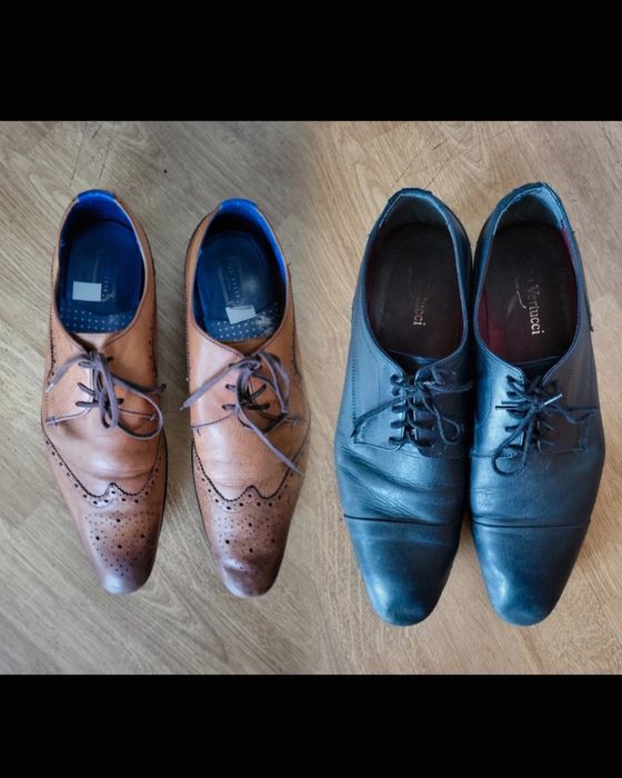 Zestaw buty męskie wizytowe do garnituru na wesele 45