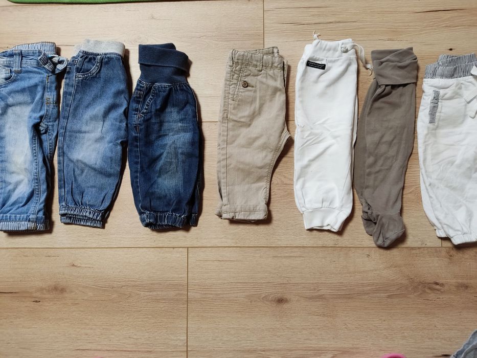 Spodnie ,7par, rozmiar 74,Zara, hm