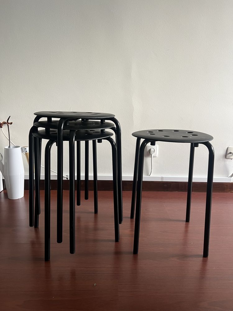 Bancos ikea pretos