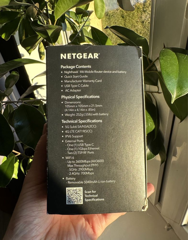 Router MR6150 Nighthawk M6 5G Hot Spot WiFi 6