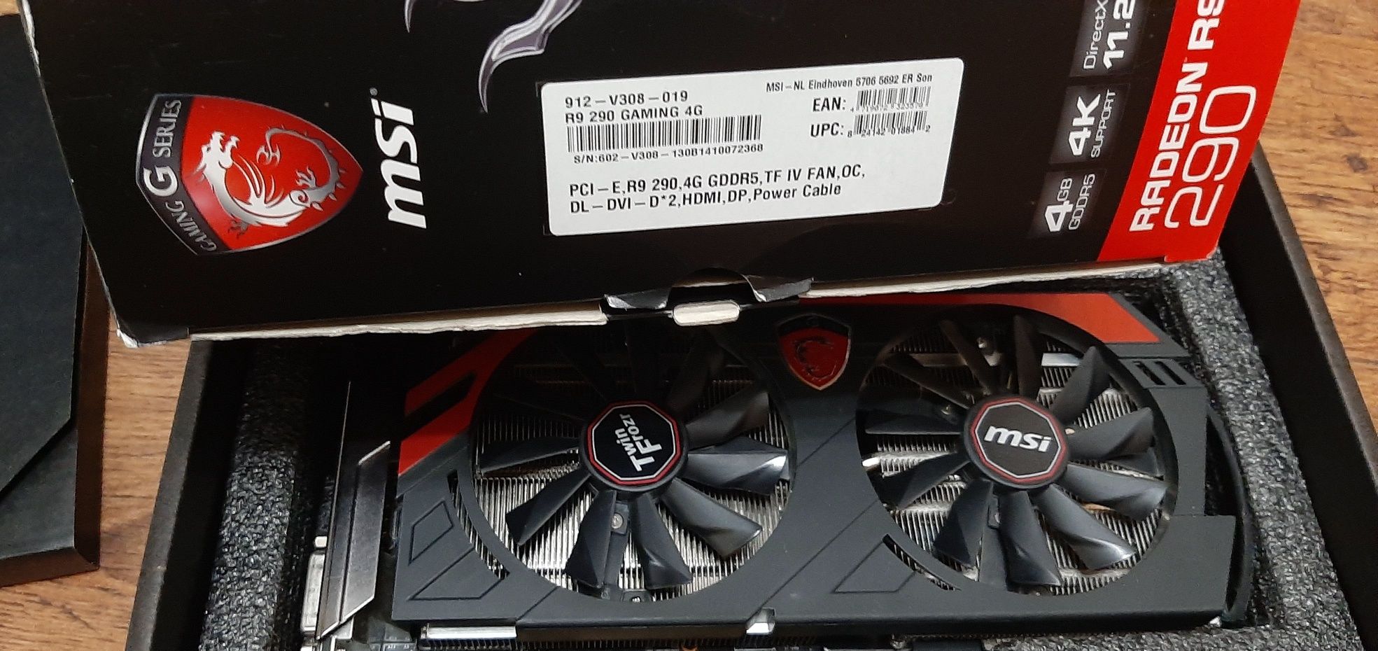 MSI Radeon R9 290 4GB PCI + Box