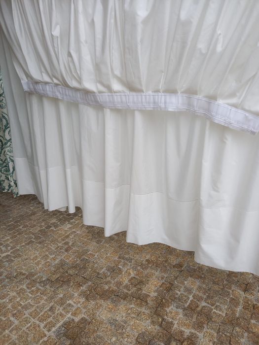 2 Cortinados acetinados