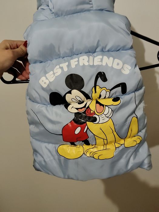 Błękitna kamizelka/ bezrękawnik