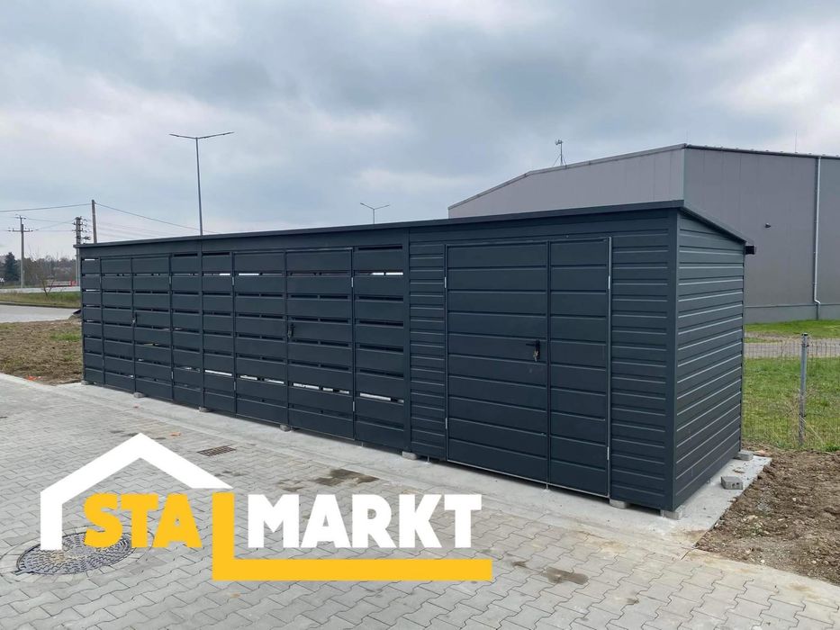 Nowoczesna wiata garażowa 9,5m x 2m – solidna konstrukcja