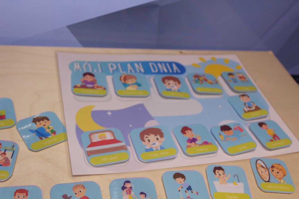 planer dnia dla dzieci kalendarz tablica obowiązki