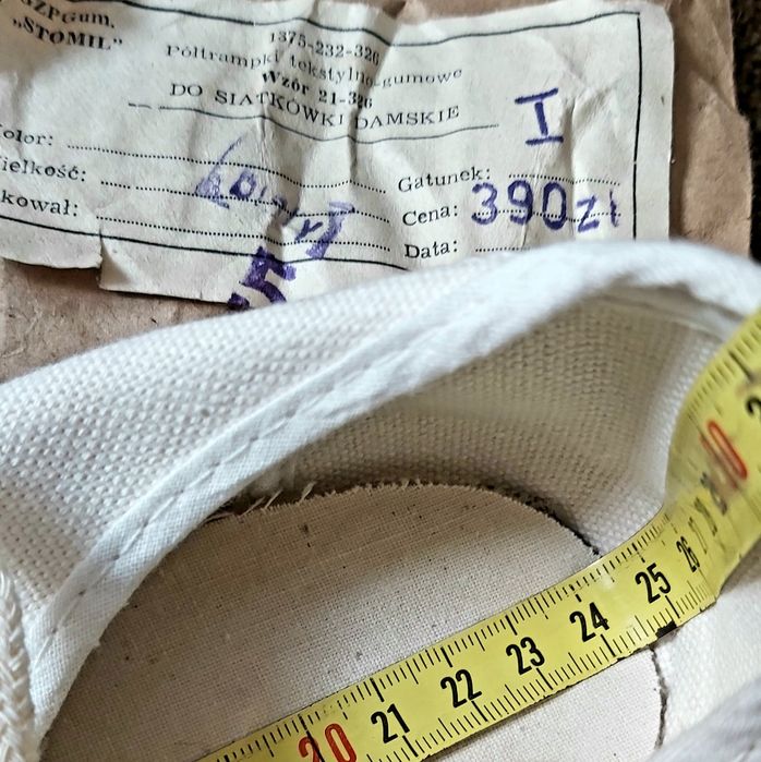 Made in Poland Trampki Damskie z okresu PRL 1970/80, rozmiar 38,5 EU