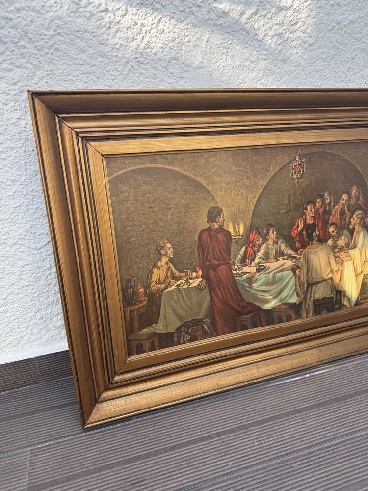Quadro antigo com moldura