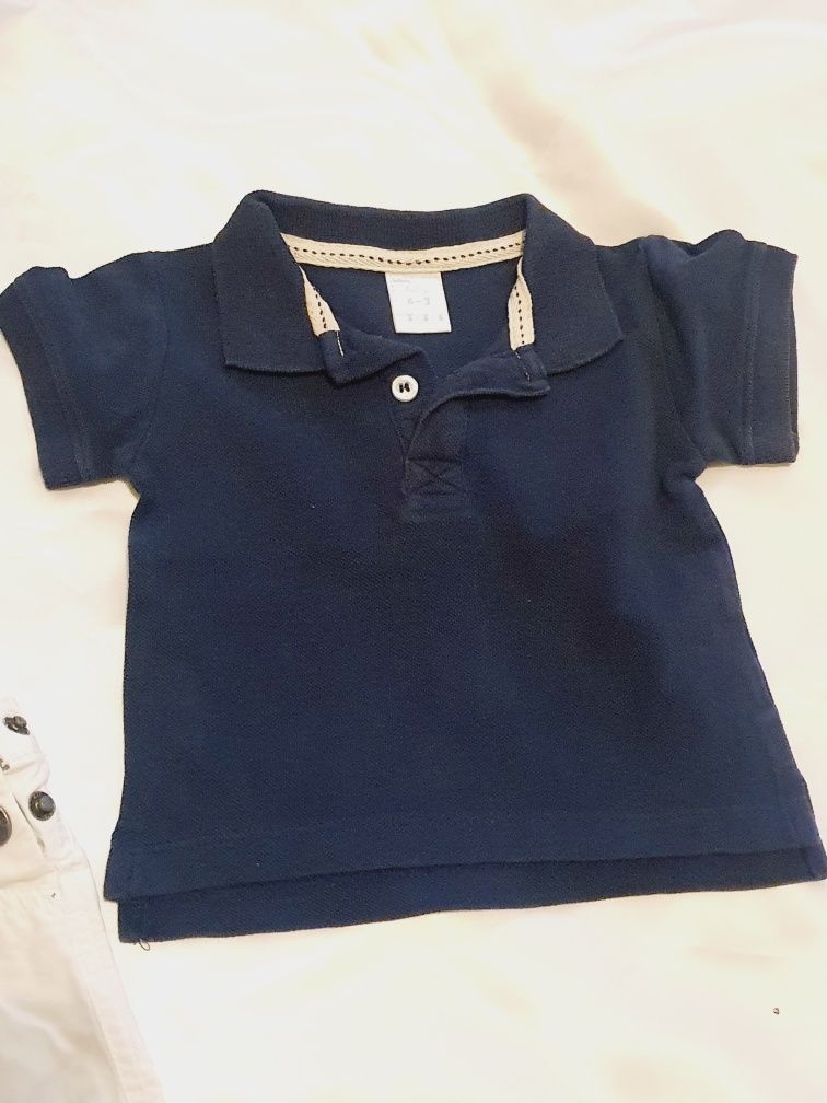 Polos e jardineiras - Conjunto ou separado  - Zara Baby  - 6 a 9 meses