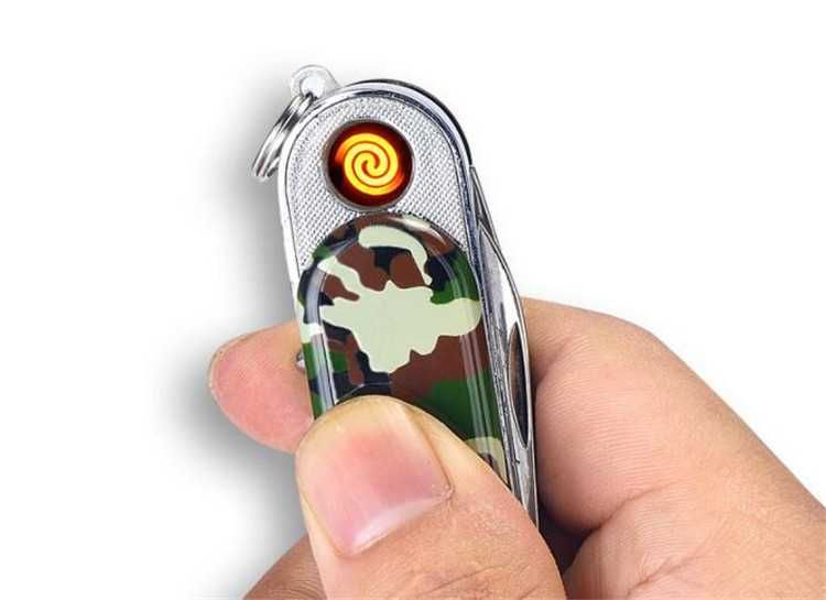 zapalniczka taktyczna SCYZORYK SURVIVAL Kamuflaż USB 5w1 DK-F4