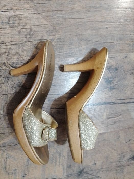 Dolce&Gabbana шлёпанцы,босоножки на каблуке