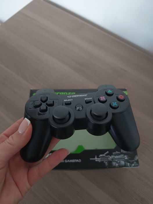 Gamepad bezprzewodowy, bluetooth, pad, ps3, czarny, kontroler