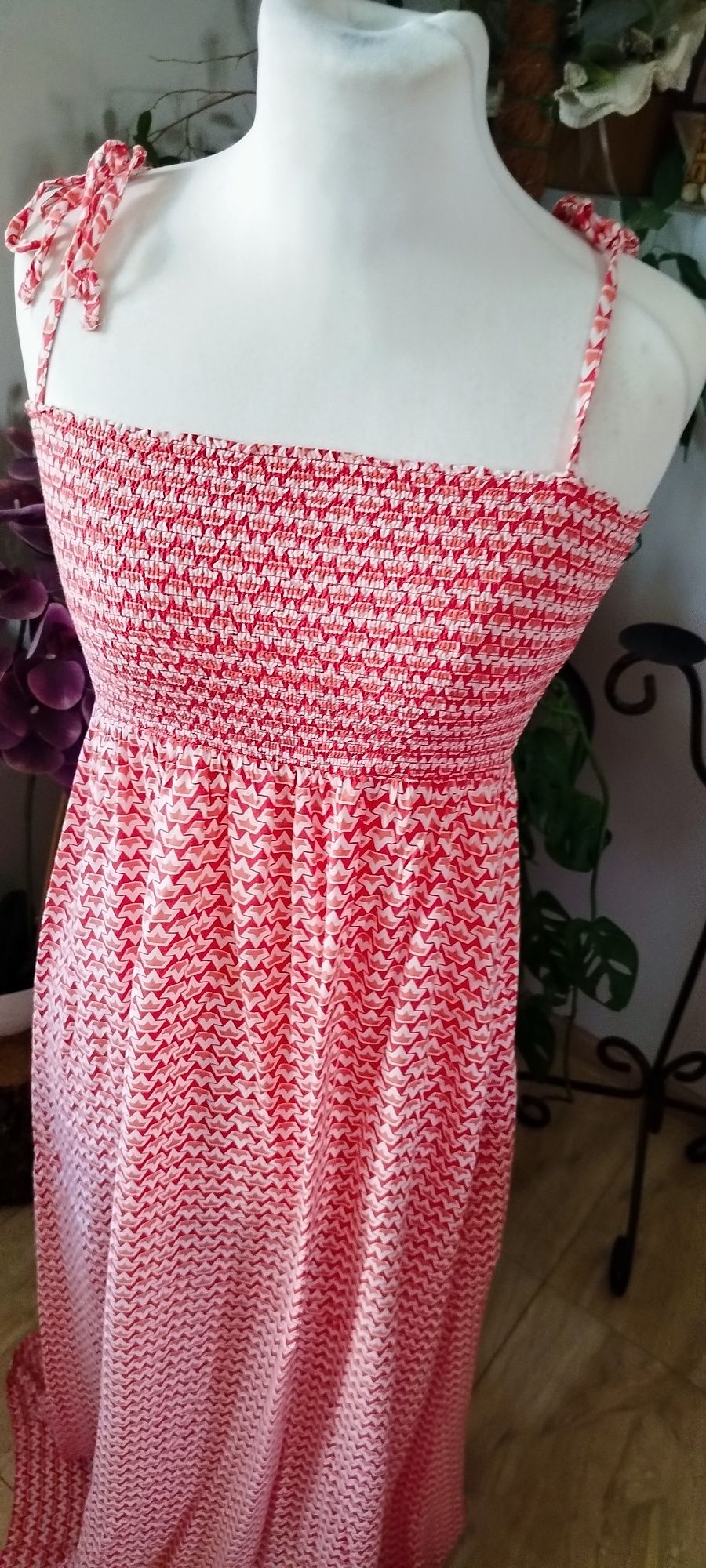 Długa sukienka maxi rayon s m