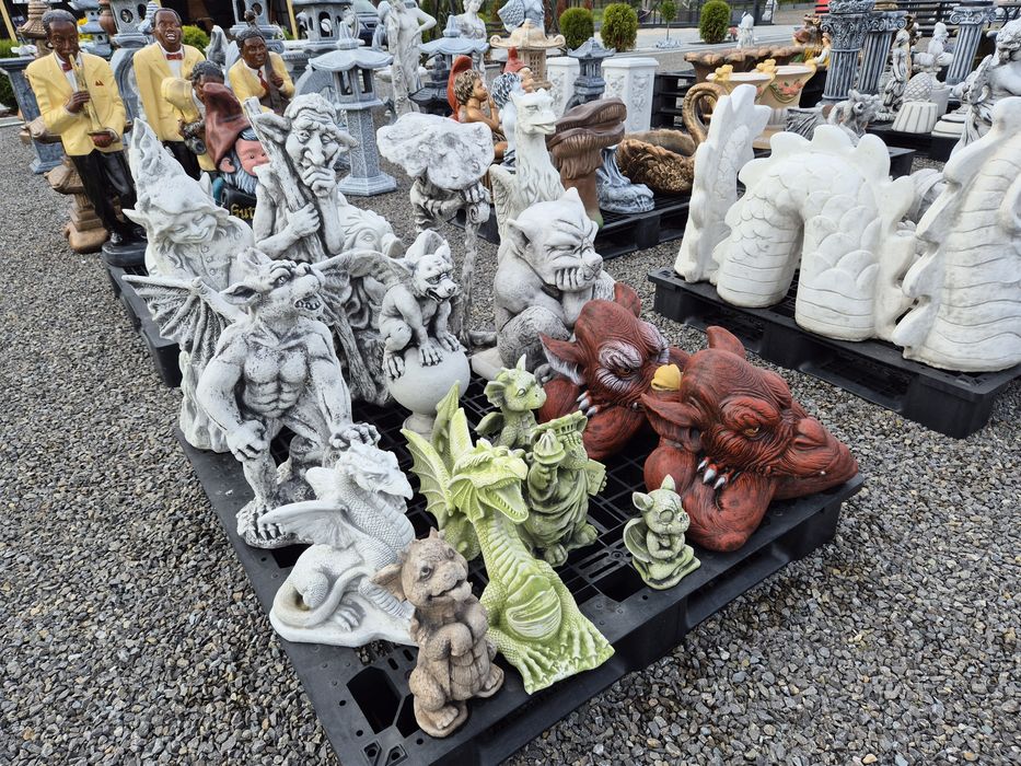 Figury betonowe anioły/zwierzęta/fontanny