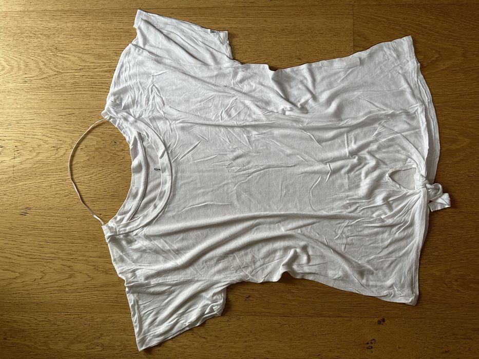 Koszulka bluzka wiązana biała M wiązana oversize 38 atmosphere
