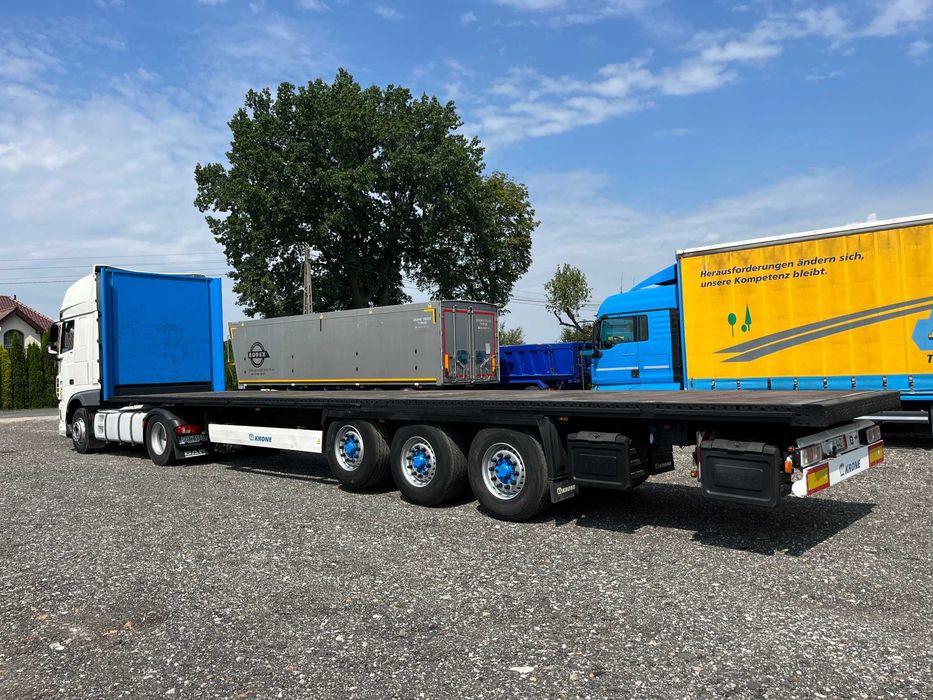 Wynajem naczepa platforma 13,6 * Dzierżawa naczepa platforma KRONE