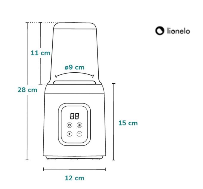 Підігрівач для пляшкчок 5 в 1 Lionelo Thermup 2.0 White