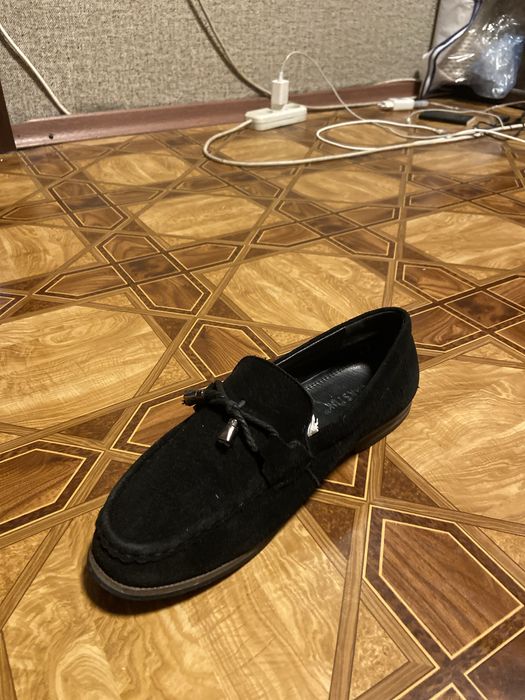 Замшеві підліткові туфлі