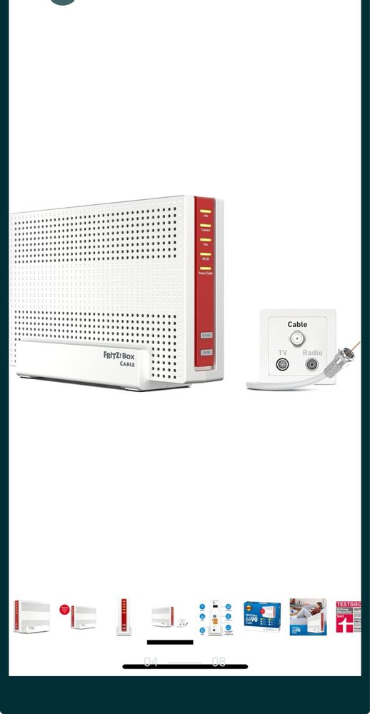 AVM FRITZ! Box 6690 kabel (modem kablowy DOCSIS 3.1, 4x4 Wi-Fi 6