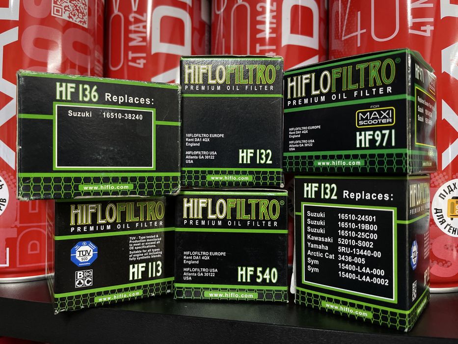 Масло Motul, XADO, Repsol, Senfineco, фільтр 131, 540