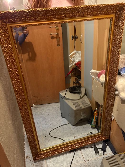 Espelho grande dourado