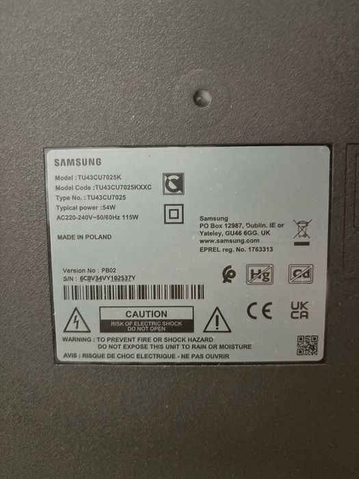 Tv Smart 43” samsung