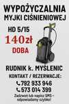 Myjka ciśnieniowa Karcher HD 5/15 do wynajęcia  140 zł/doba + Chemia