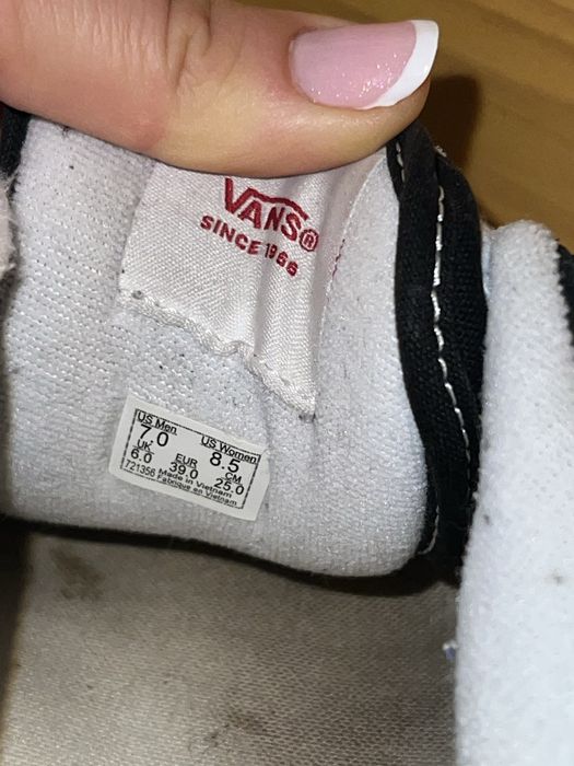 Buty vans orginalne vansy 39 czarne