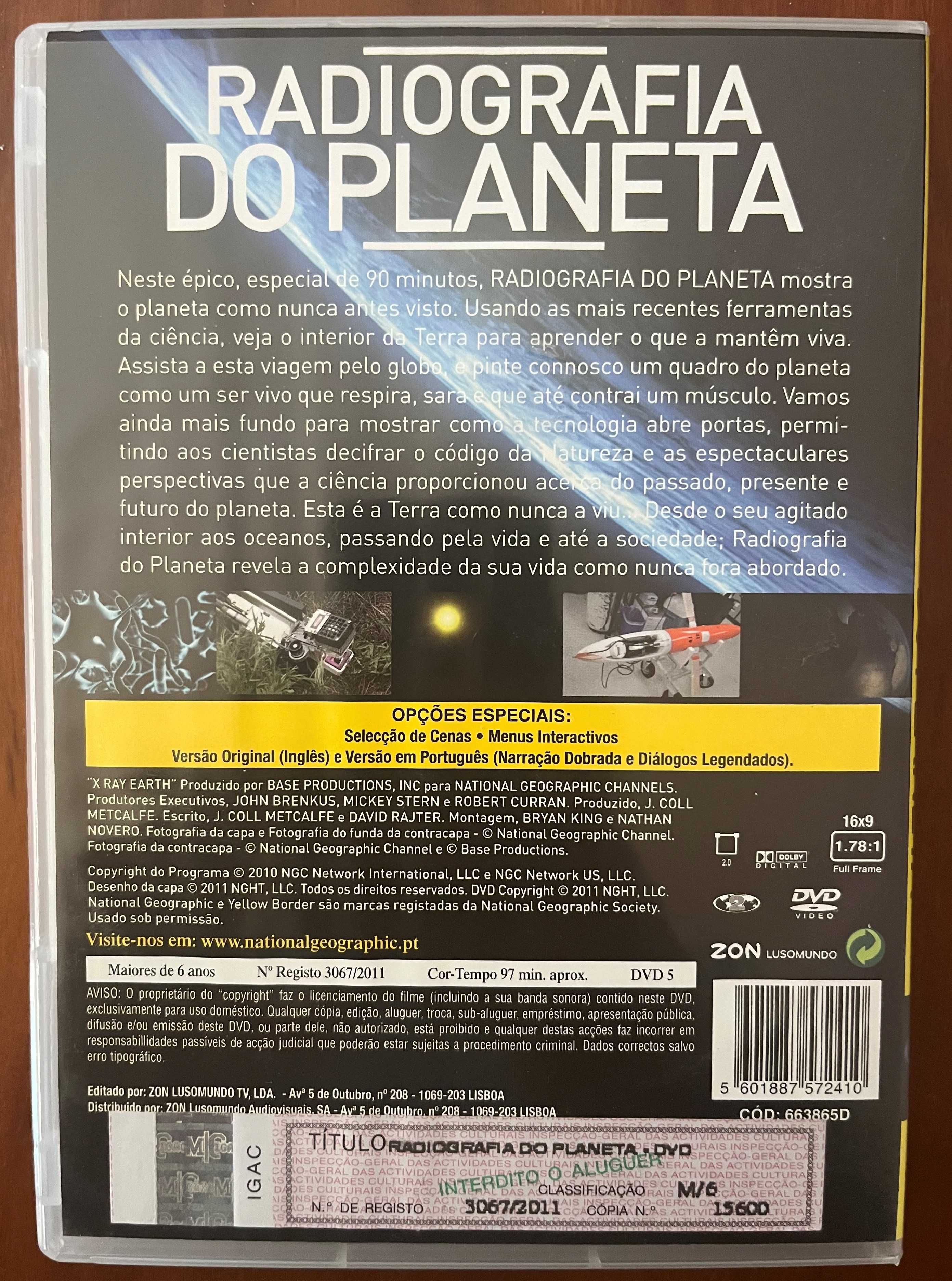 DVD "Radiografia do Planeta" de National Geographic