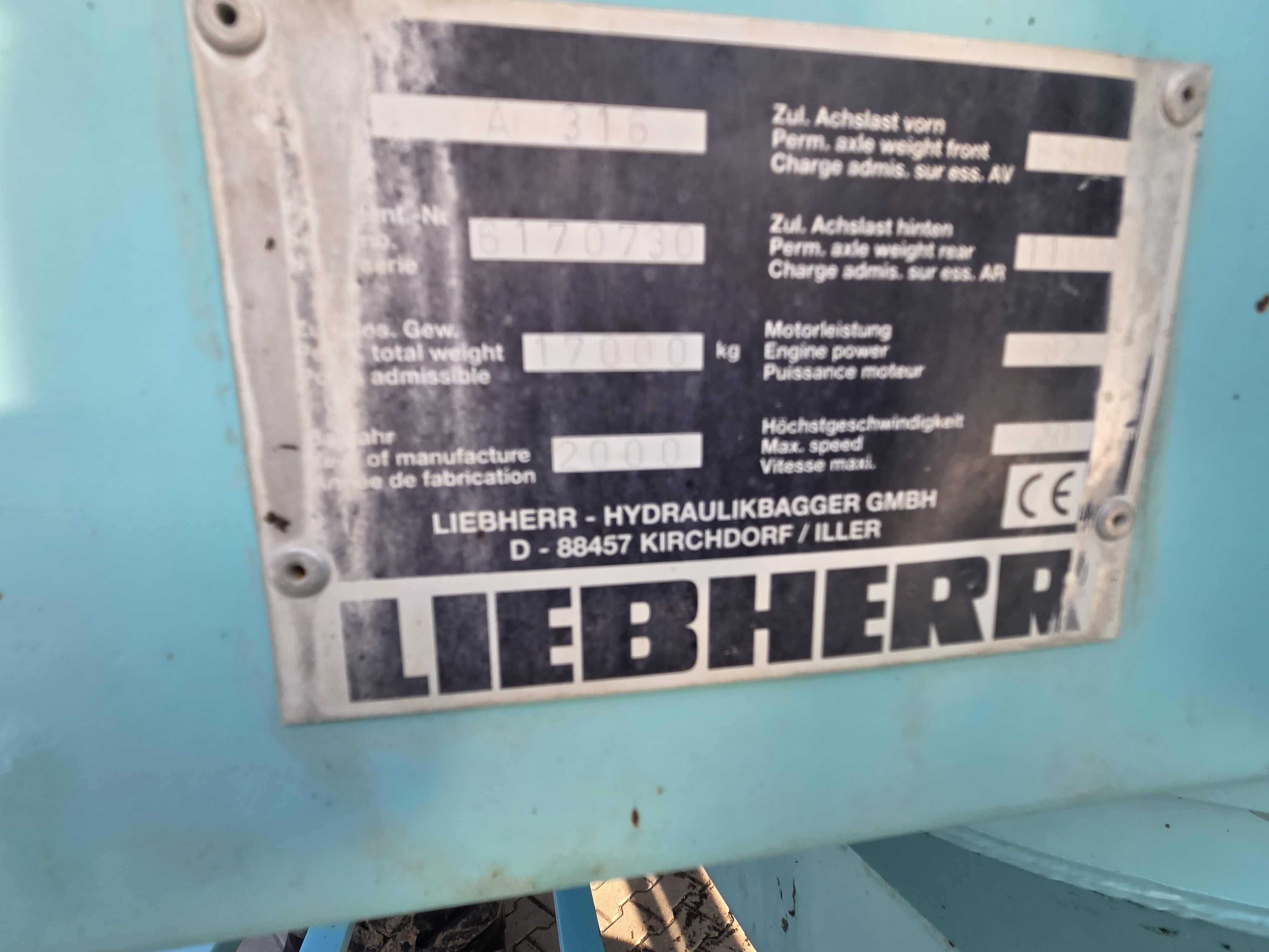 Koparka kołowa Liebherr A316