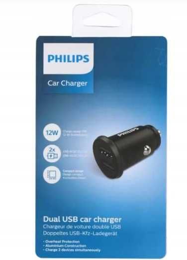 Ładowarka samochodowa , USB typ C Philips 1,2 mA