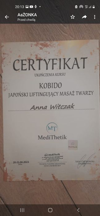 Masaż Kobido-lifting twarzy.