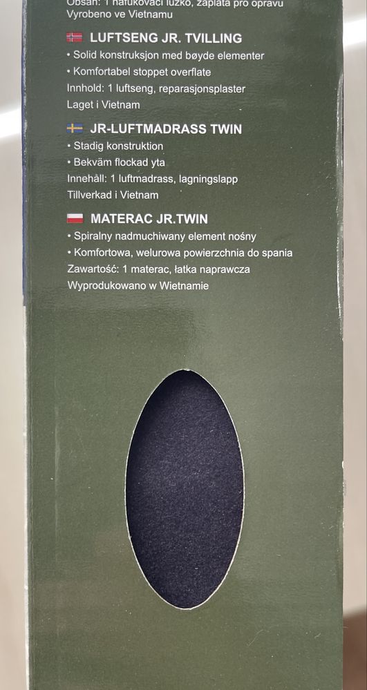 Materac jednoosobowy dmuchany – nowy, nieużywany!