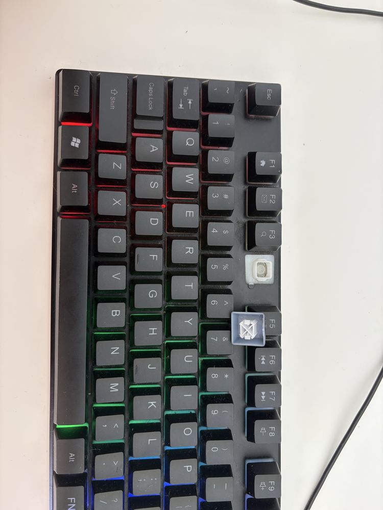 Teclado gaming como novo